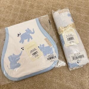 The Beaufort bonnet company burp cloth and swaddle